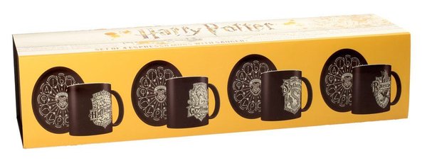 Harry Potter Espresso-Tassen 4er-Pack Emblems