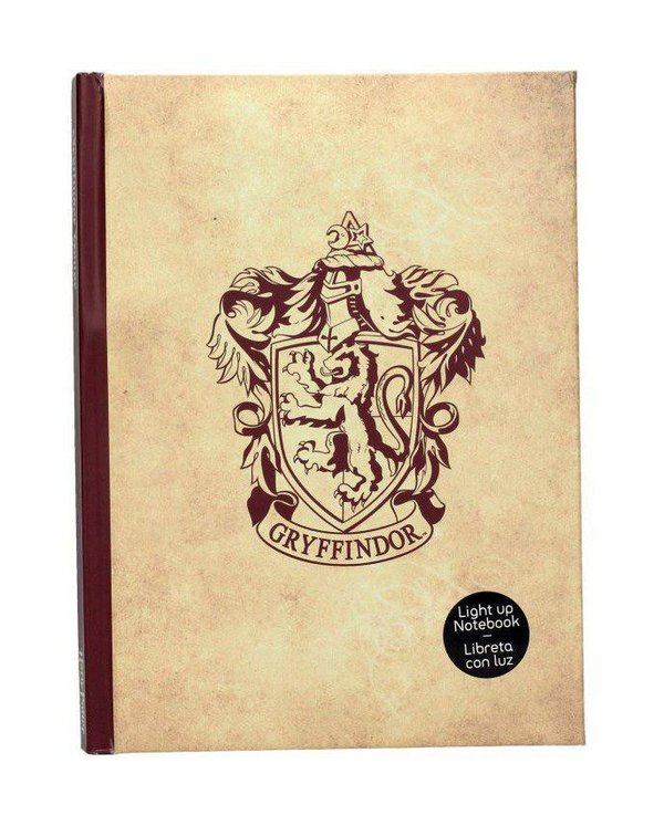 Harry Potter Notizbuch mit Leuchtfunktion Gryffindor