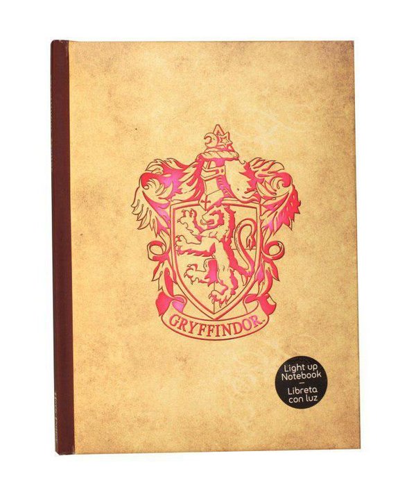 Harry Potter Notizbuch mit Leuchtfunktion Gryffindor