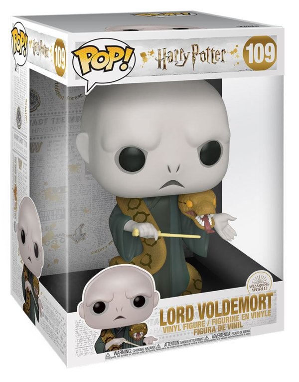 Harry Potter Super Sized POP! Movies Vinyl Figur Voldemort w/Nagini 25 cm