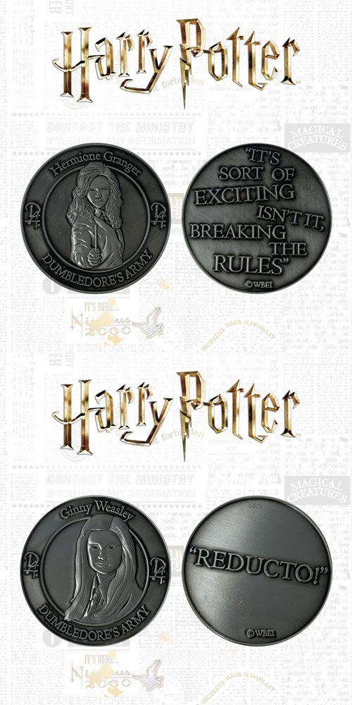 Harry Potter Sammelmünzen Doppelpack Dumbledore's Army: Hermine & Ginny Limited Edition