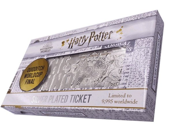Harry Potter Replik Quidditch World Cup Ticket Limited Edition (versilbert)