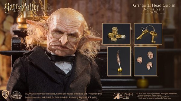 Harry Potter My Favourite Movie Actionfigur 1/6 Gringotts Head Goblin 20 cm