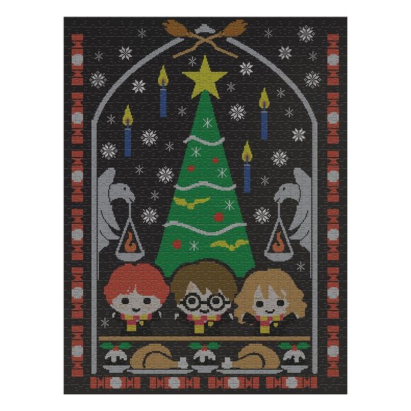 Harry Potter Puzzle Christmas Jumper 1 - Holiday at Hogwarts (1000 Teile)