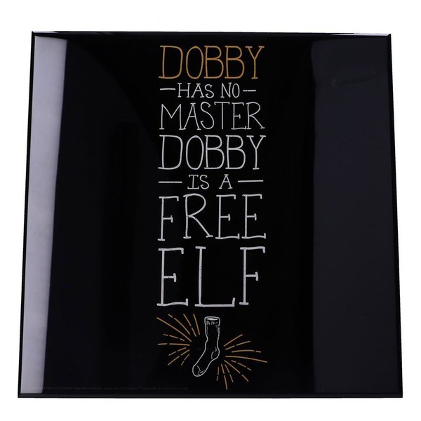 Harry Potter Crystal Clear Picture Wanddekoration Dobby is a Free Elf 32 x 32 cm