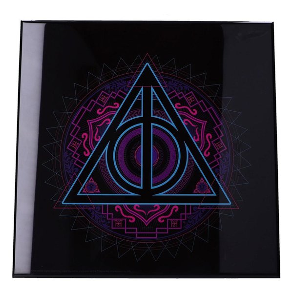 Harry Potter Crystal Clear Picture Wanddekoration Deathly Hallows 32 x 32 cm