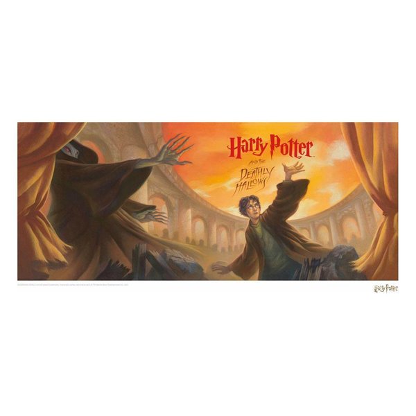 Harry Potter Kunstdruck Deathly Hallows Book Cover Artwork Limited Edition 42 x 30 cm