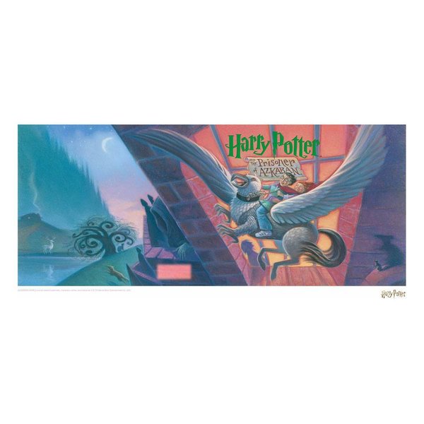 Harry Potter Kunstdruck Prisoner of Azkaban Book Cover Artwork Limited Edition 42 x 30 cm