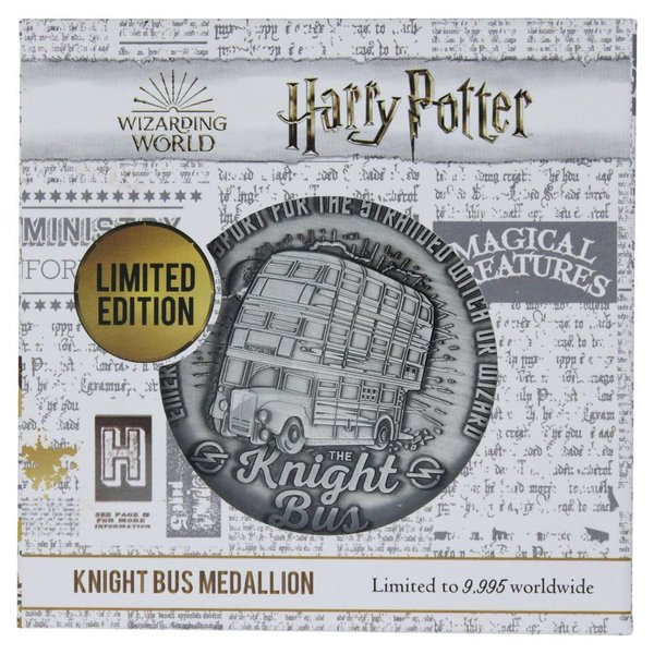 Harry Potter Medaille Knight Bus Limited Edition