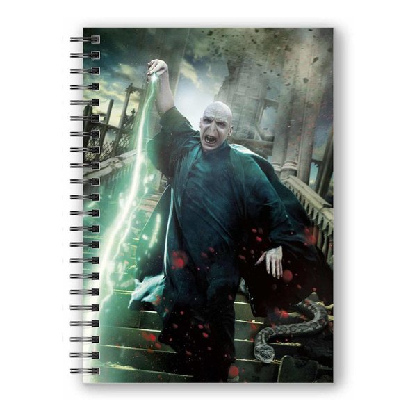 Harry Potter Notizbuch mit 3D-Effekt Voldemort Poster