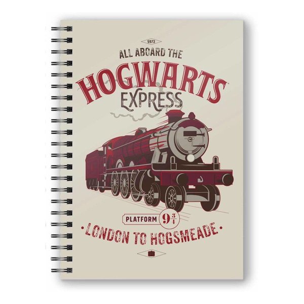 Harry Potter Notizbuch mit 3D-Effekt All Aboard the Hogwarts Express