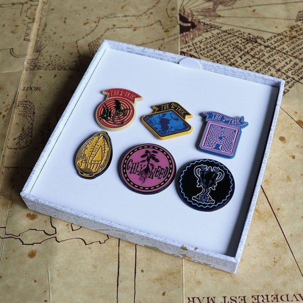 Harry Potter Ansteck-Pin 6er-Pack Triwizard Tournament Limited Edition