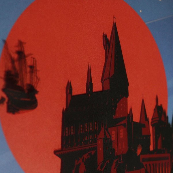 Harry Potter Kunstdruck Transport to Hogwarts Limited Edition Fan-Cel 36 x 28 cm