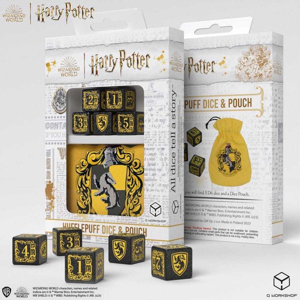 Harry Potter Würfel Set Hufflepuff Dice & Pouch Set (5)